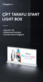 Çift Taraflı Stant Lightbox