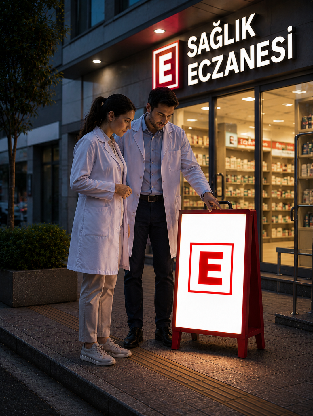 44x70 cm Dış Mekan Ayaklı Lightbox