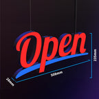 Üstten Askılı Open Tabelası