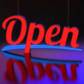 Üstten Askılı Open Tabelası
