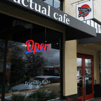 Üstten Askılı Open Tabelası
