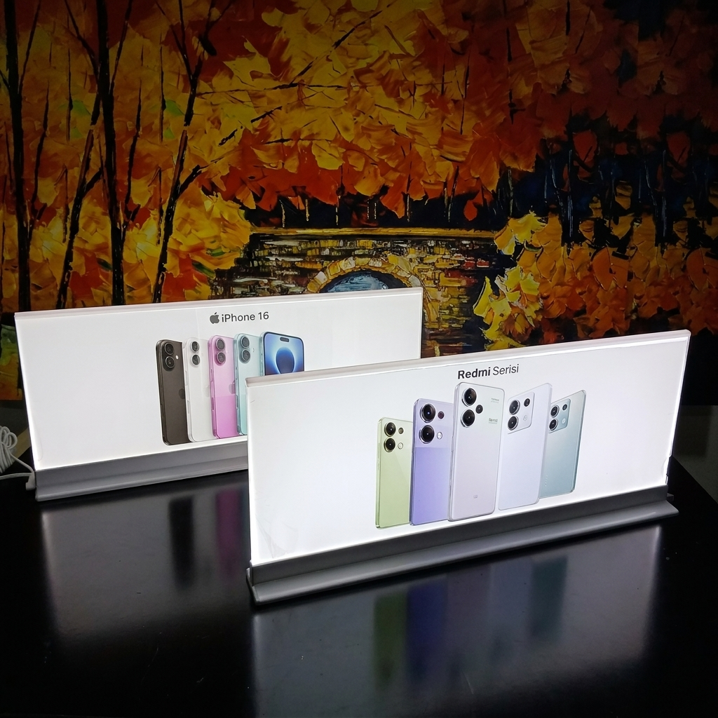 Çift Taraflı Stant Lightbox