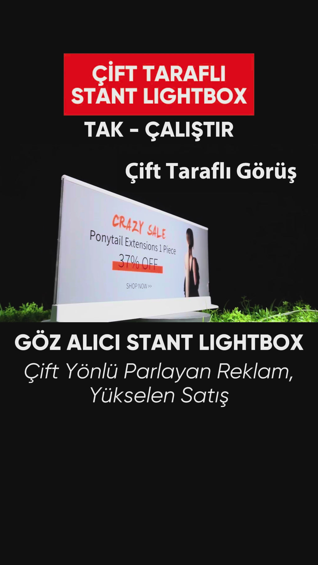 Çift Taraflı Stant Lightbox