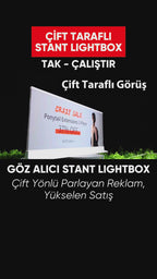Çift Taraflı Stant Lightbox